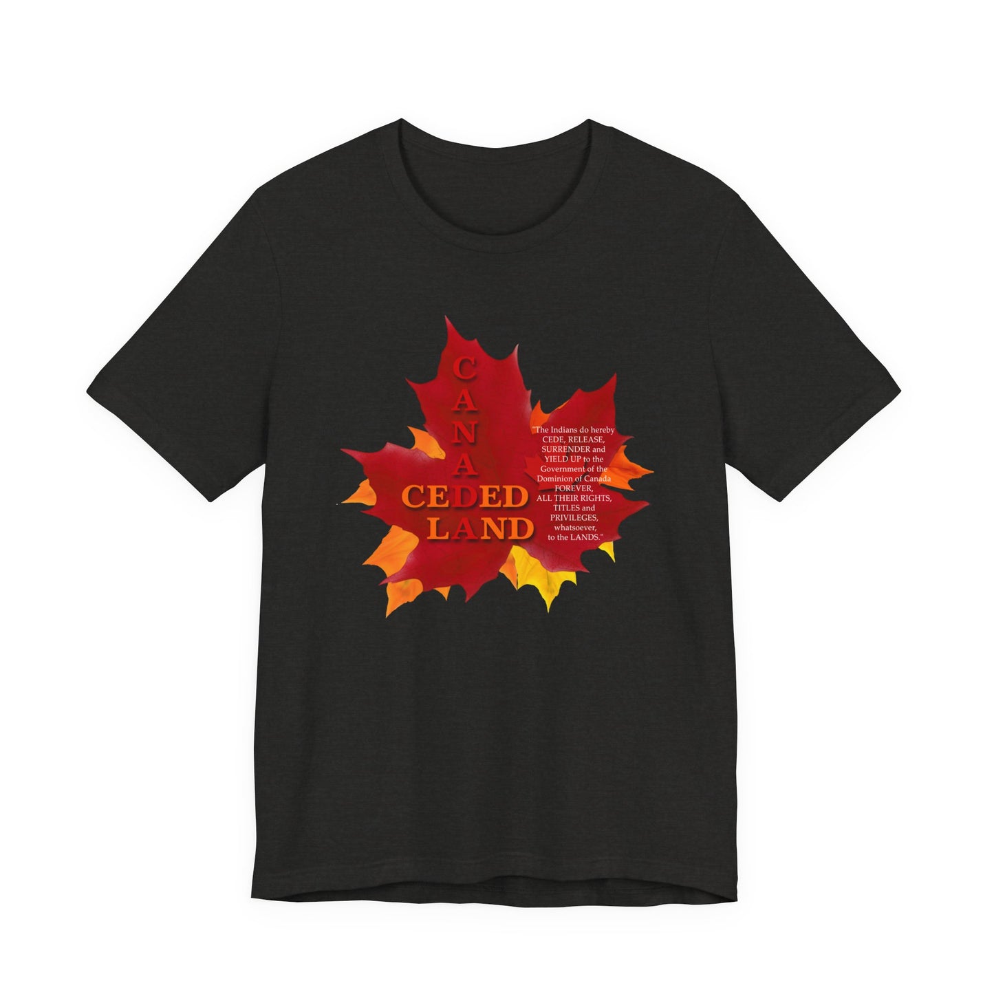 Canada Ceded Land T-Shirt Short Sleeve