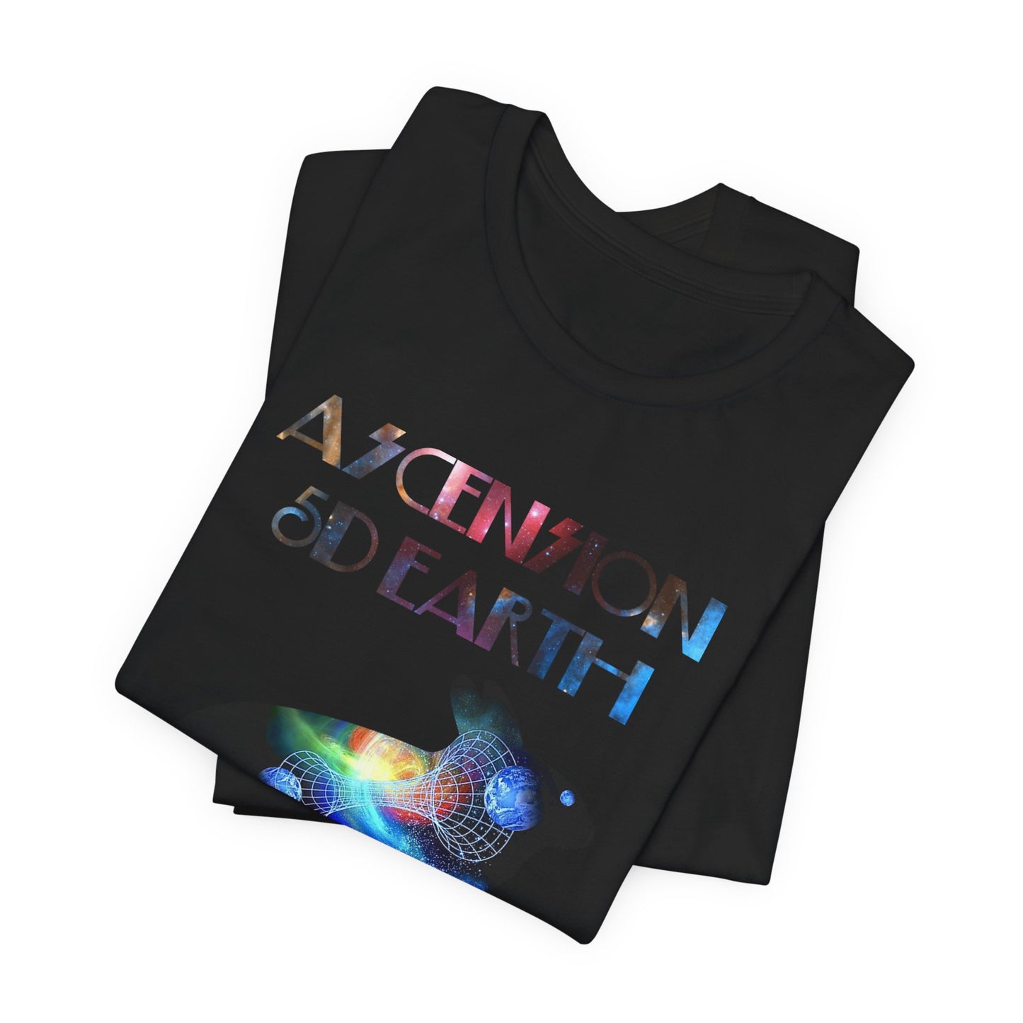 Ascension 5D Earth Rabbit T-Shirt Short Sleeve