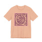 Q Scroll Wine T-Shirt Short Sleeve