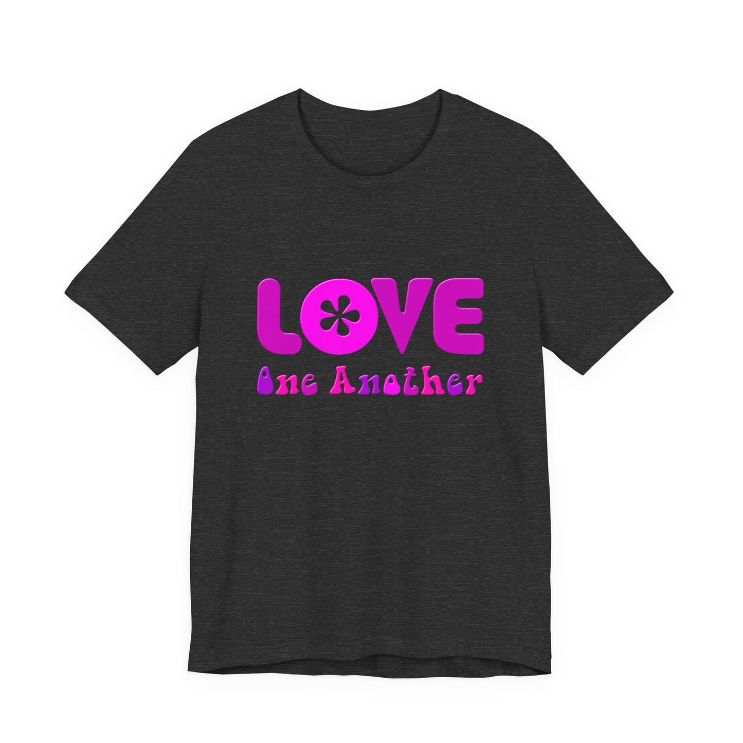 Love One Another Pink T-Shirt Short Sleeve