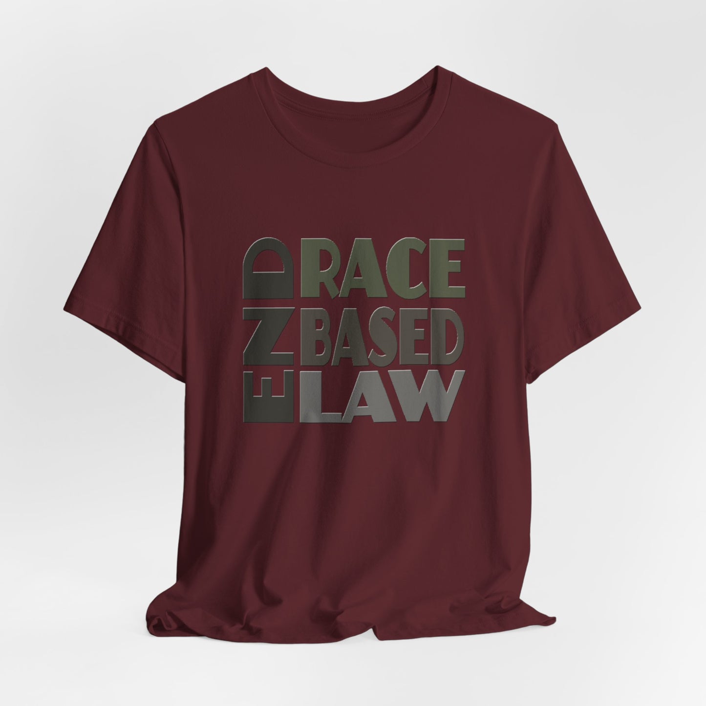 END RACE BASED LAW Grey T-Shirt Short Sleeve