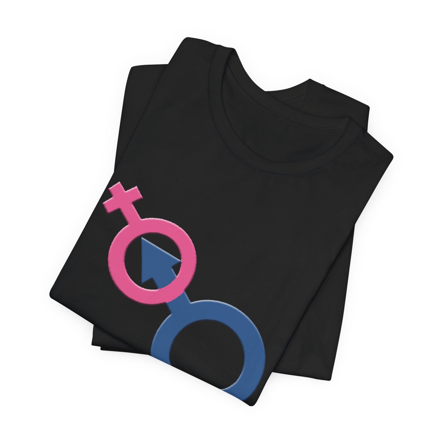 Man In Woman T-Shirt Short Sleeve