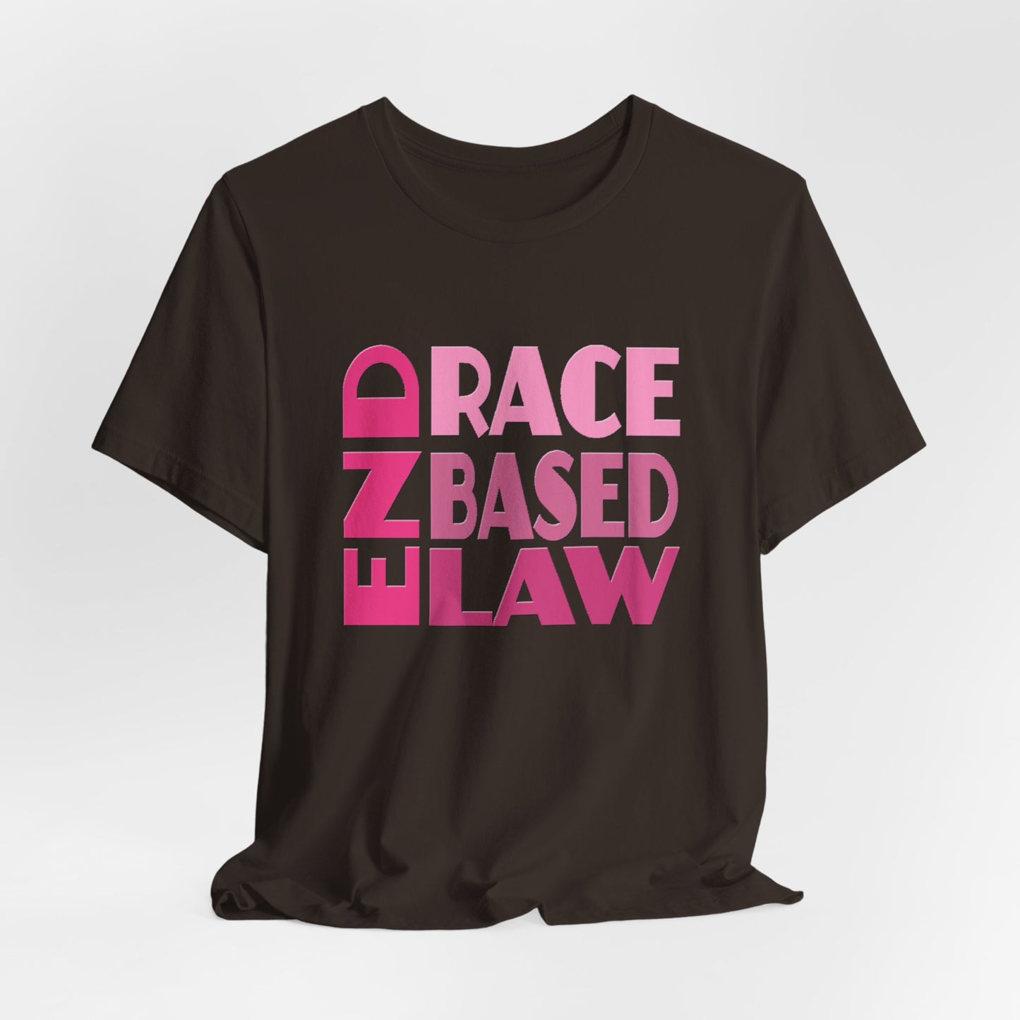 END RACE BASED LAW Pink T-Shirt Short Sleeve