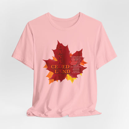 Canada Ceded Land T-Shirt Short Sleeve