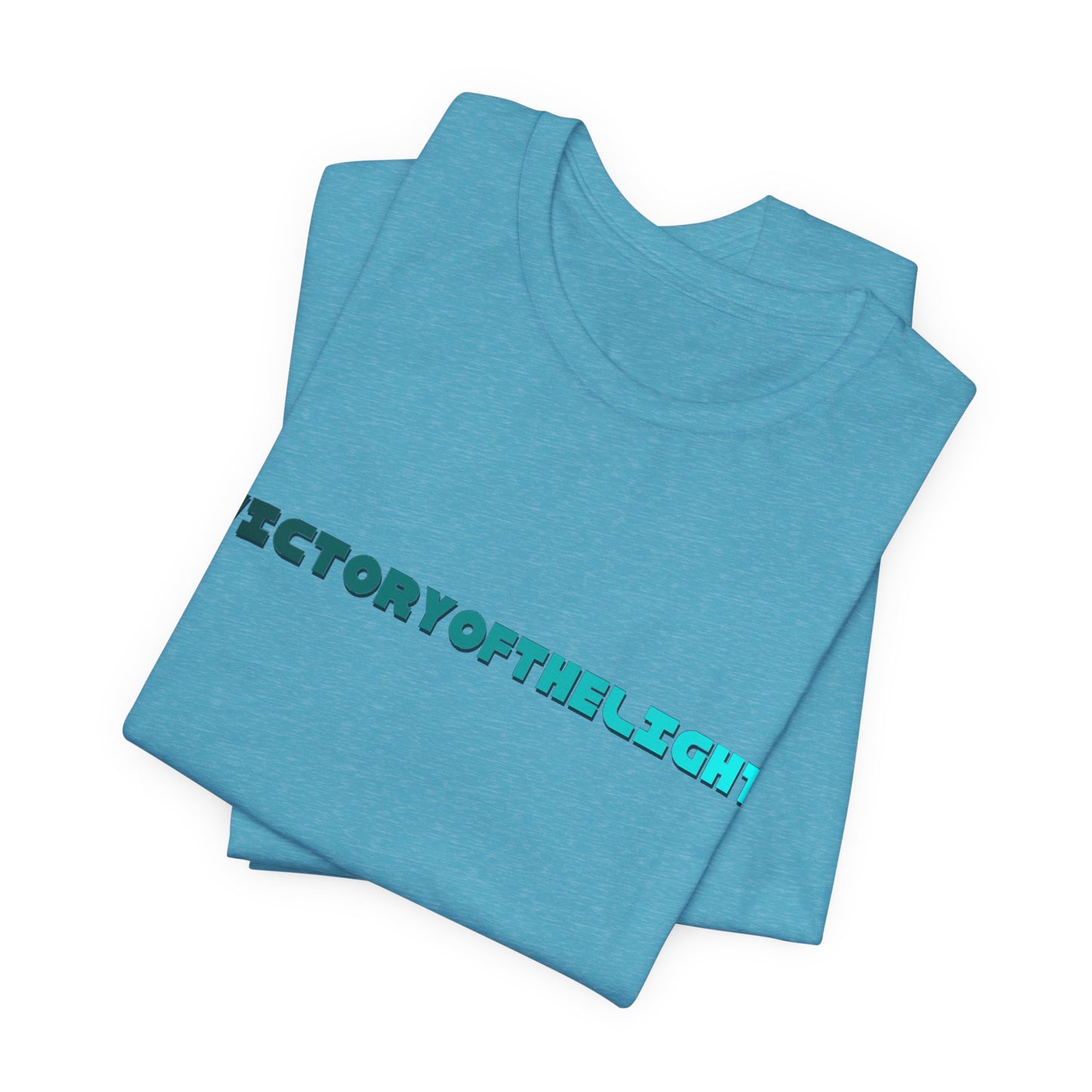 Victory Of The Light  Blue Banner T-Shirt Short Sleeve