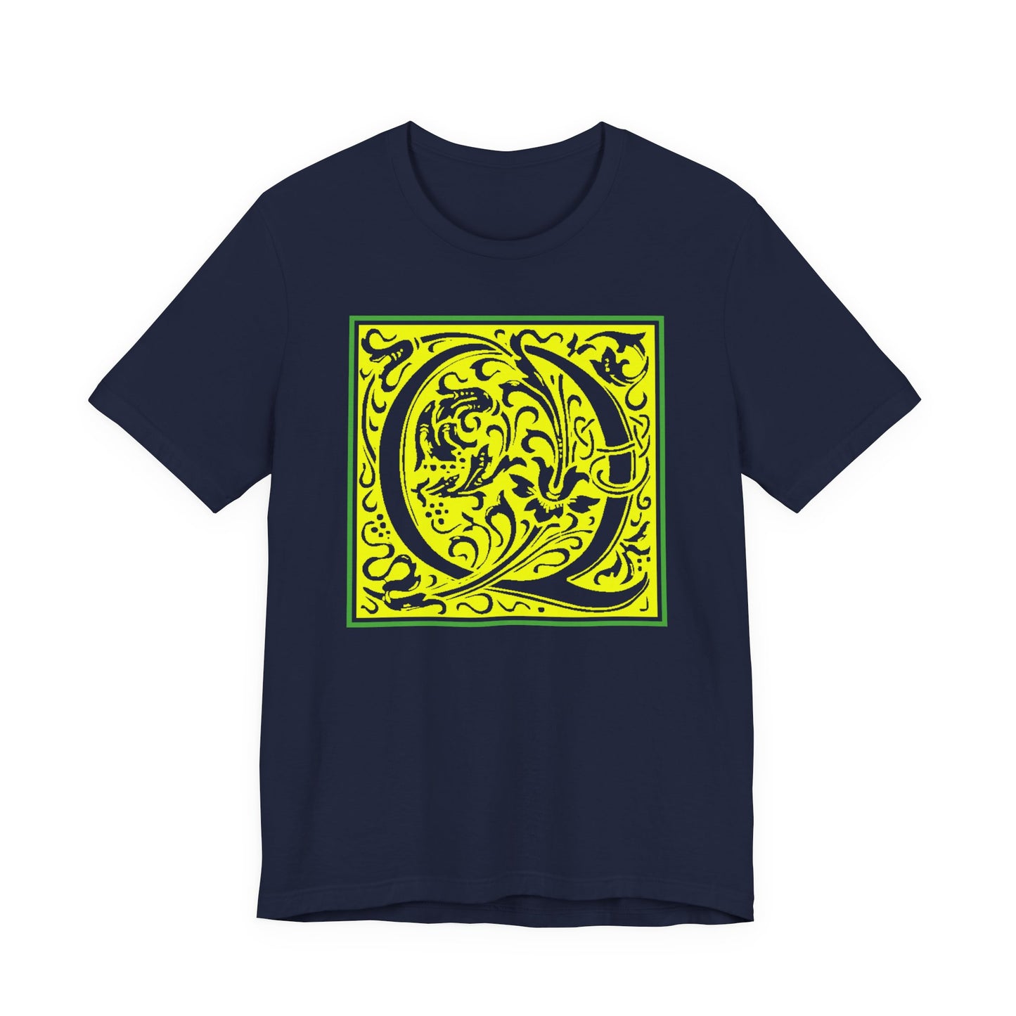 Q Scroll Yellow T-Shirt Short Sleeve