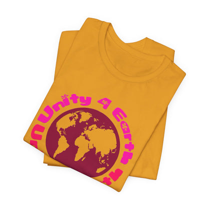 Unity 4 Earth Pink T-Shirt Short Sleeve