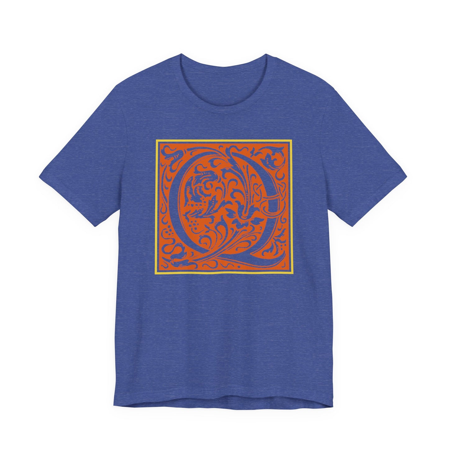 Q Scroll Orange T-Shirt Short Sleeve