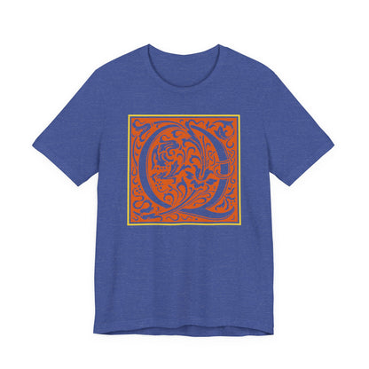 Q Scroll Orange T-Shirt Short Sleeve