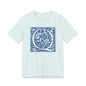Q Scroll Blue T-Shirt Short Sleeve