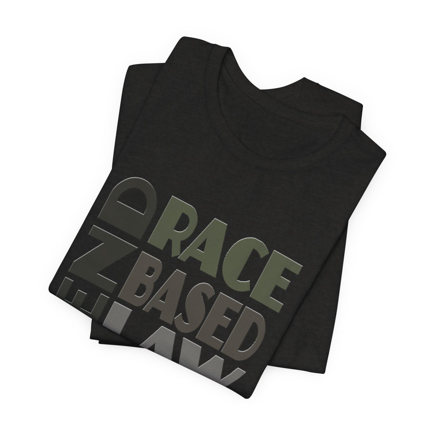 END RACE BASED LAW Grey T-Shirt Short Sleeve