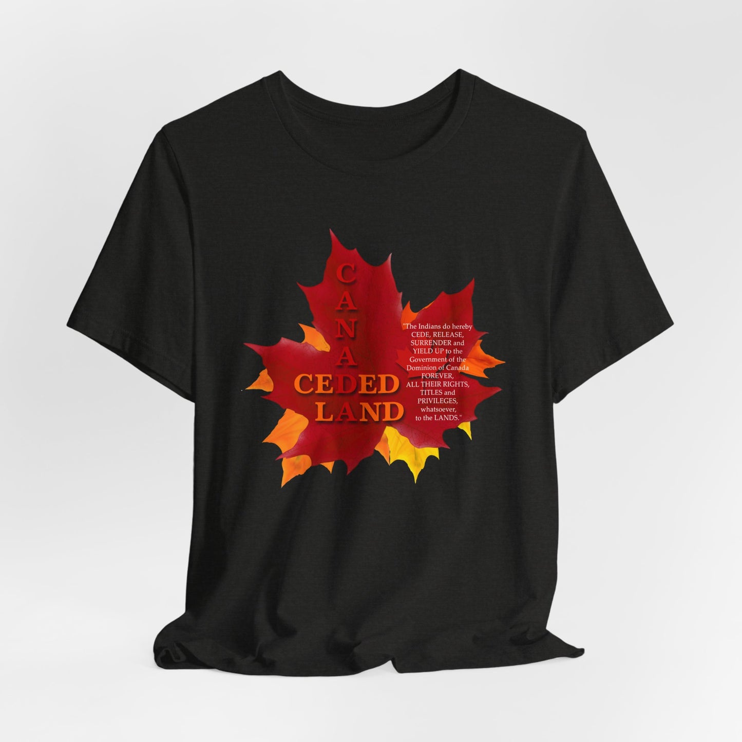 Canada Ceded Land T-Shirt Short Sleeve