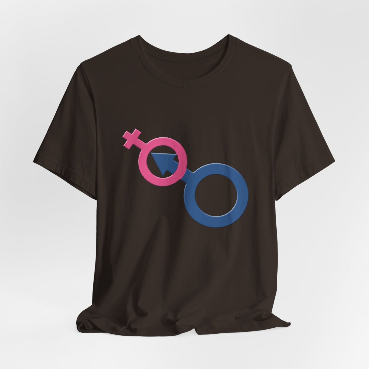 Man In Woman T-Shirt Short Sleeve