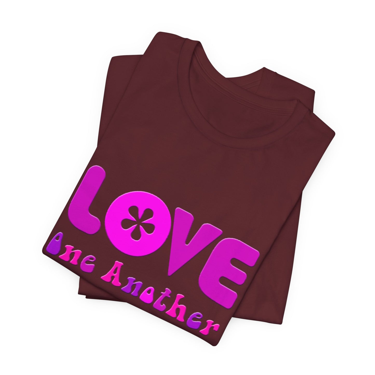 Love One Another Pink T-Shirt Short Sleeve