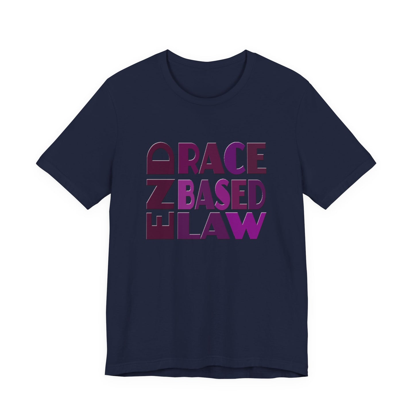 END RACE BASED LAW Purple T-Shirt Short Sleeve