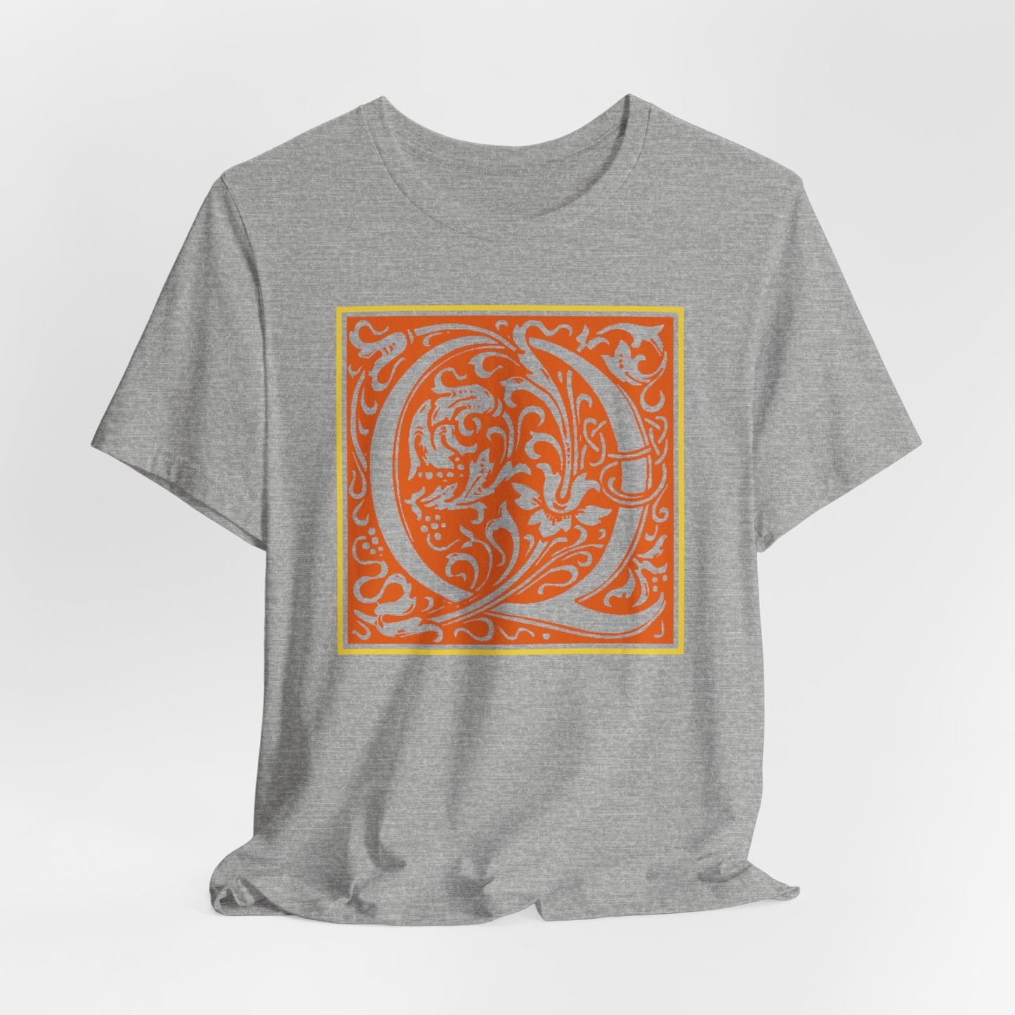 Q Scroll Orange T-Shirt Short Sleeve