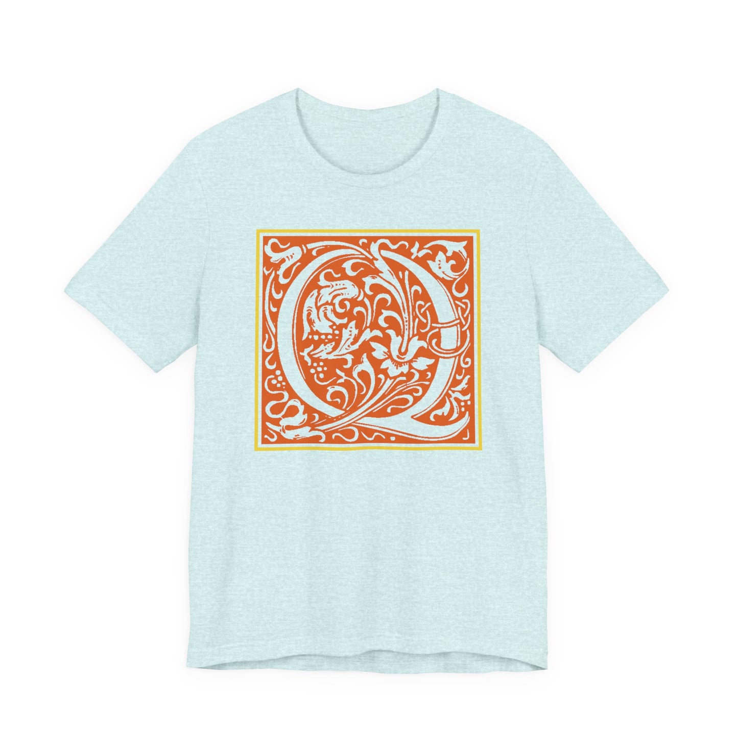Q Scroll Orange T-Shirt Short Sleeve