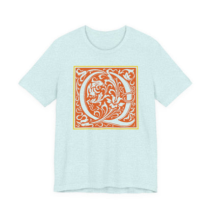 Q Scroll Orange T-Shirt Short Sleeve