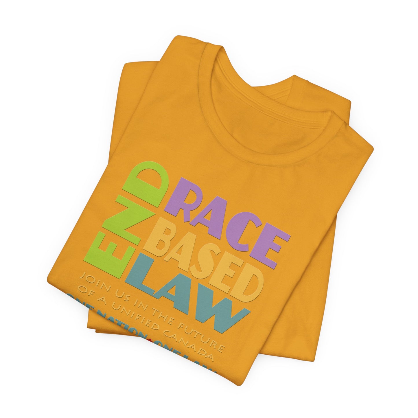 END RACE BASED LAW Canada Pastel T-Shirt Short Sleeve