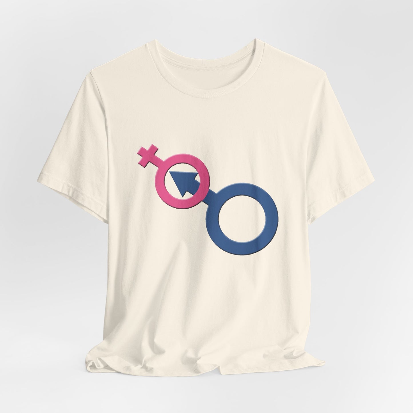 Man In Woman T-Shirt Short Sleeve