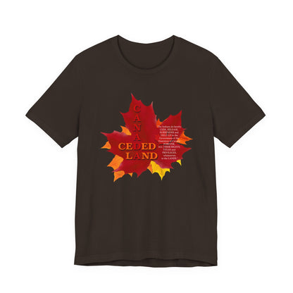 Canada Ceded Land T-Shirt Short Sleeve