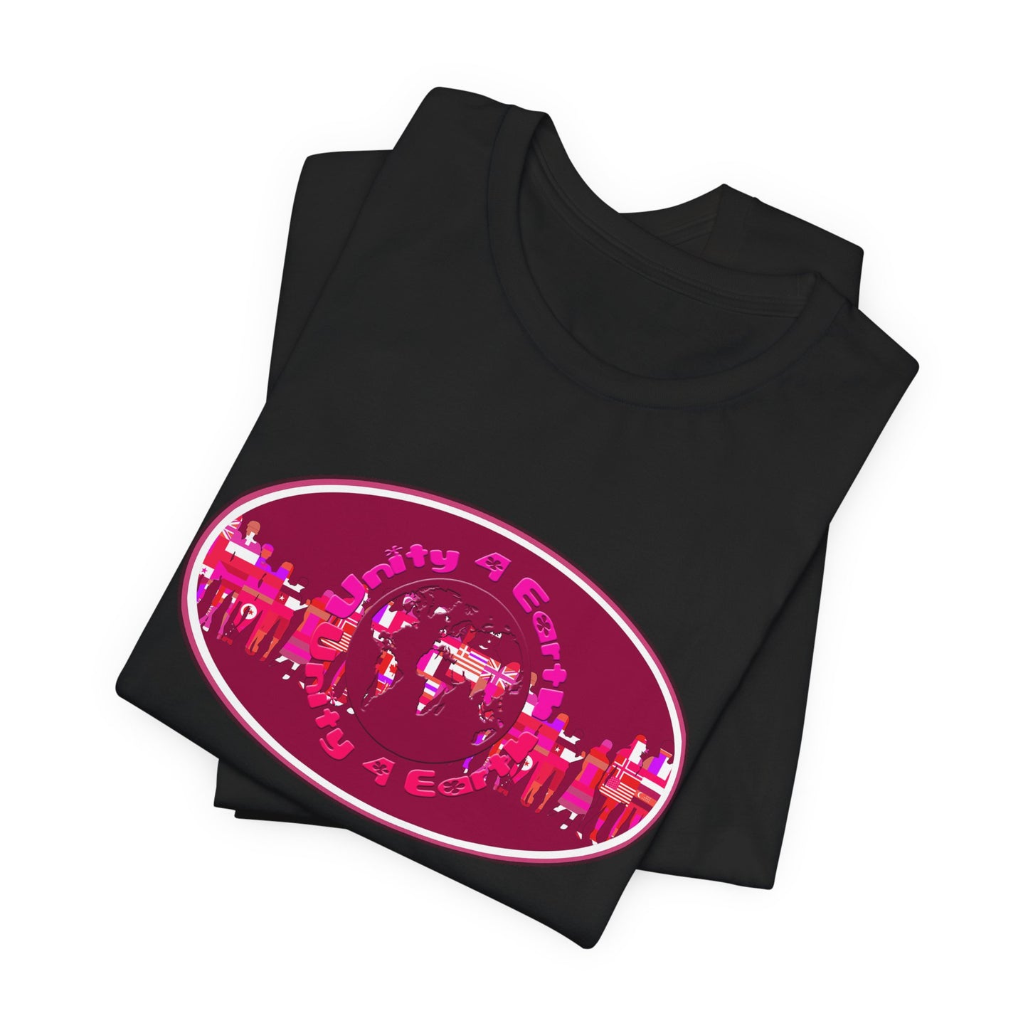 Unity 4 Earth Oval T-Shirt Short Sleeve