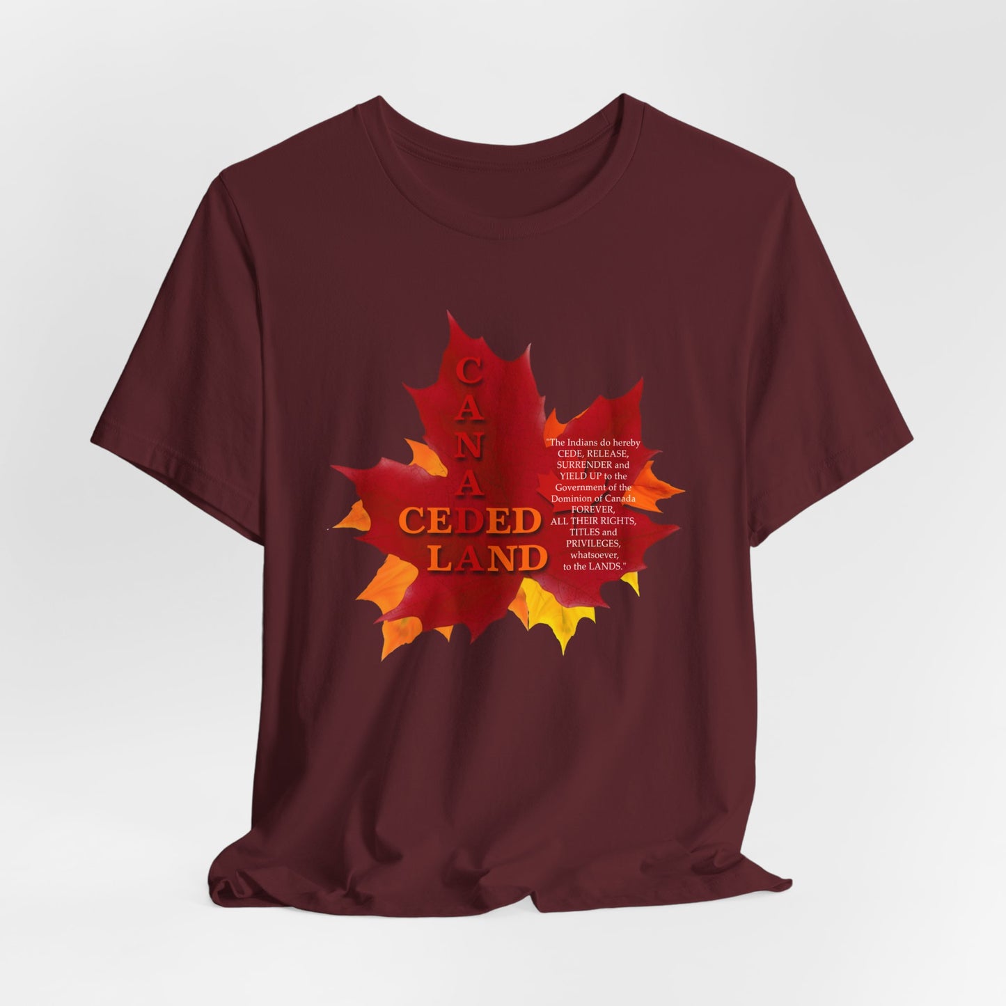 Canada Ceded Land T-Shirt Short Sleeve