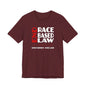 END RACE BASED LAW Canada Red White T-Shirt Short Sleeve