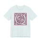 Q Scroll Wine T-Shirt Short Sleeve