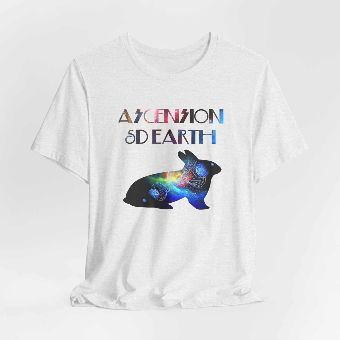 Ascension 5D Earth Rabbit T-Shirt Short Sleeve