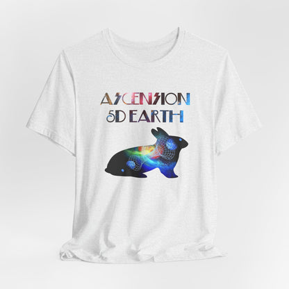 Ascension 5D Earth Rabbit T-Shirt Short Sleeve