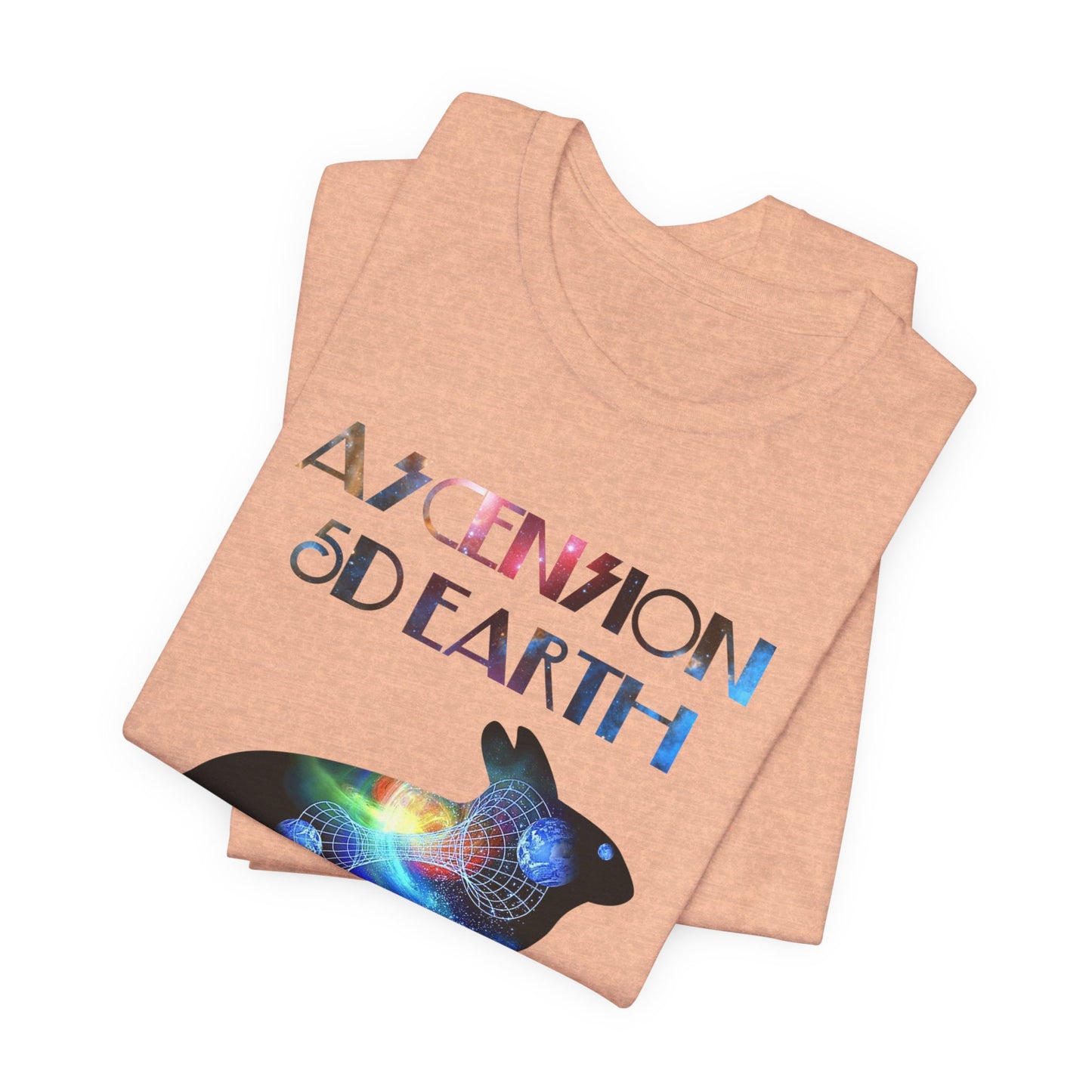 Ascension 5D Earth Rabbit T-Shirt Short Sleeve
