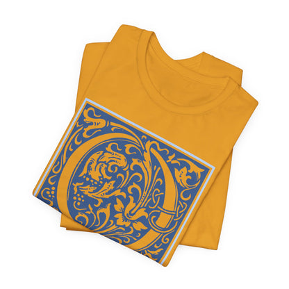 Q Scroll Blue T-Shirt Short Sleeve