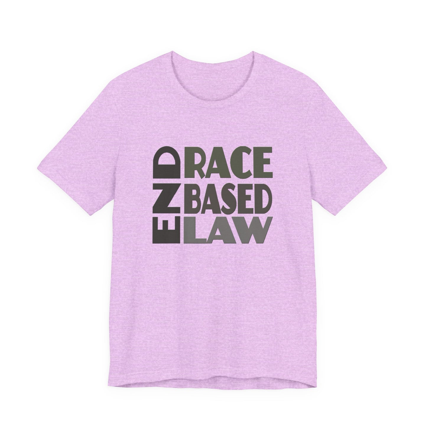 END RACE BASED LAW Grey T-Shirt Short Sleeve