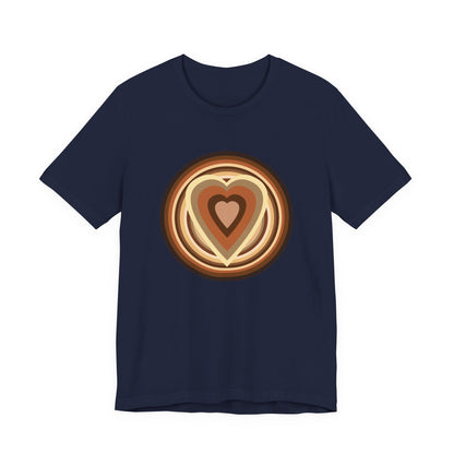 Beige Power Hearts T-Shirt Short Sleeve