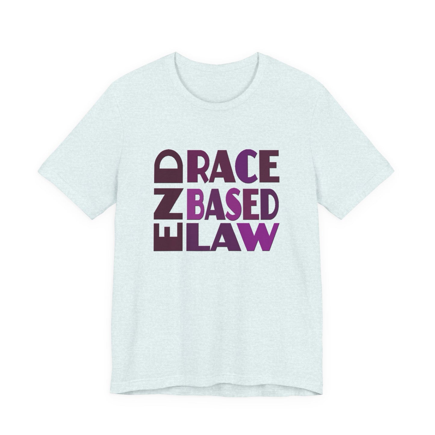 END RACE BASED LAW Purple T-Shirt Short Sleeve