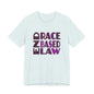 END RACE BASED LAW Purple T-Shirt Short Sleeve