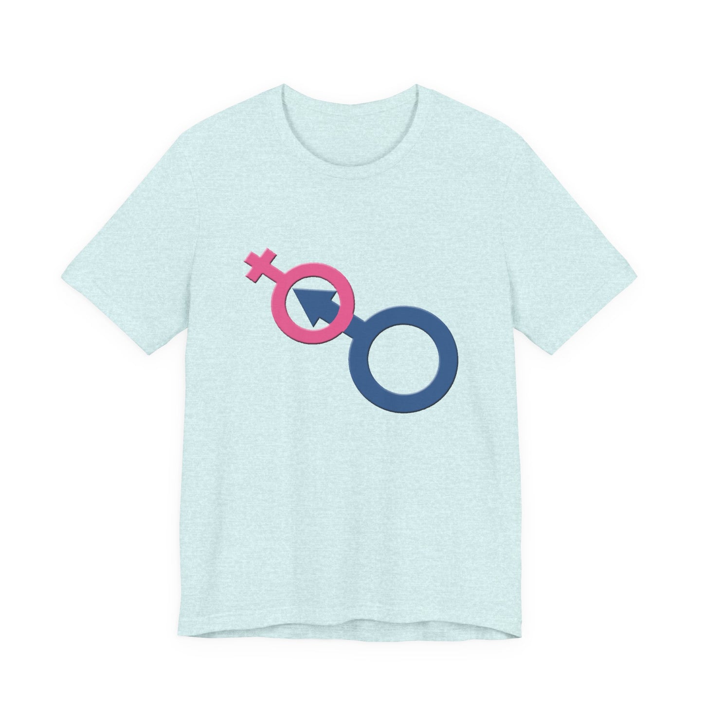 Man In Woman T-Shirt Short Sleeve