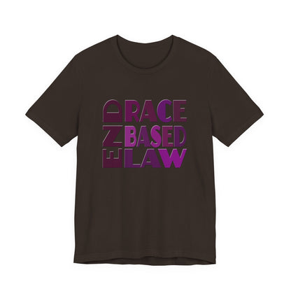 END RACE BASED LAW Purple T-Shirt Short Sleeve