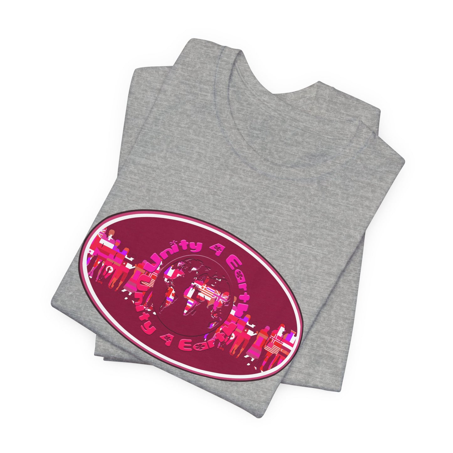 Unity 4 Earth Oval T-Shirt Short Sleeve