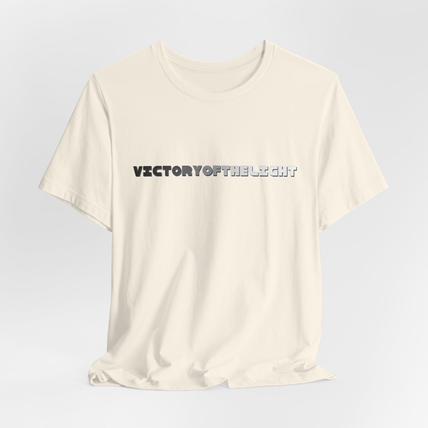 Victory Of The Light Grey Banner T-Shirt Short Sleeve