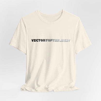 Victory Of The Light Grey Banner T-Shirt Short Sleeve