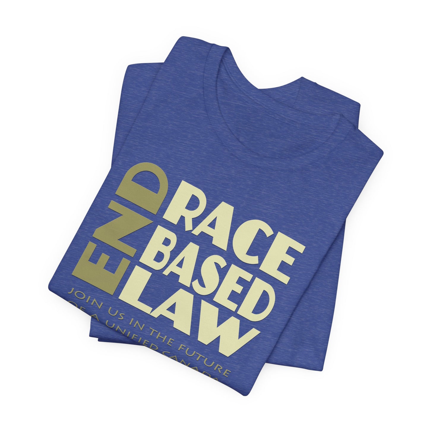 END RACE BASED LAW Canada Beige T-Shirt Short Sleeve