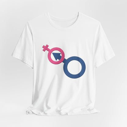 Man In Woman T-Shirt Short Sleeve