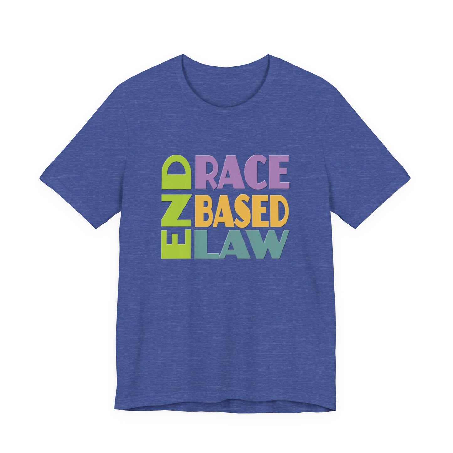 END RACE BASED LAW Pastel T-Shirt Short Sleeve