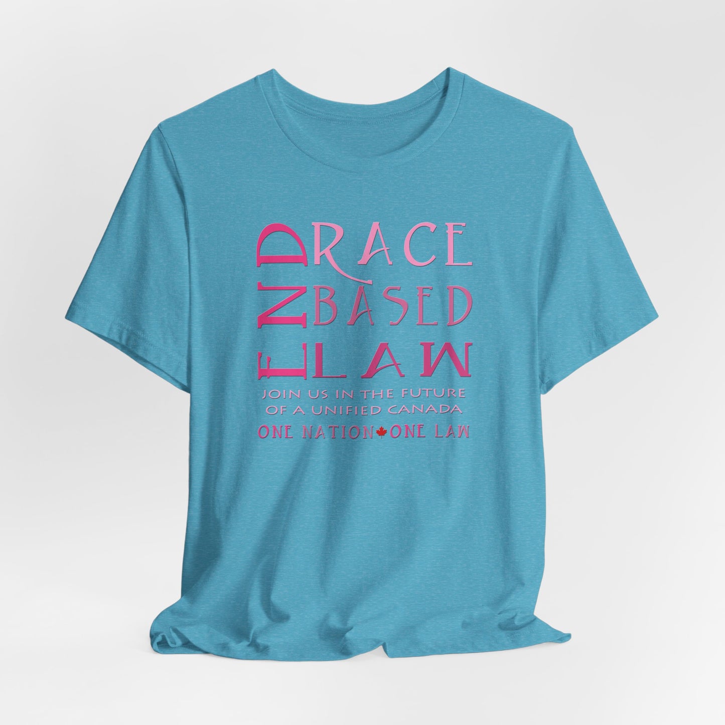 END RACE BASED LAW Canada Slim Pink T-Shirt Short Sleeve
