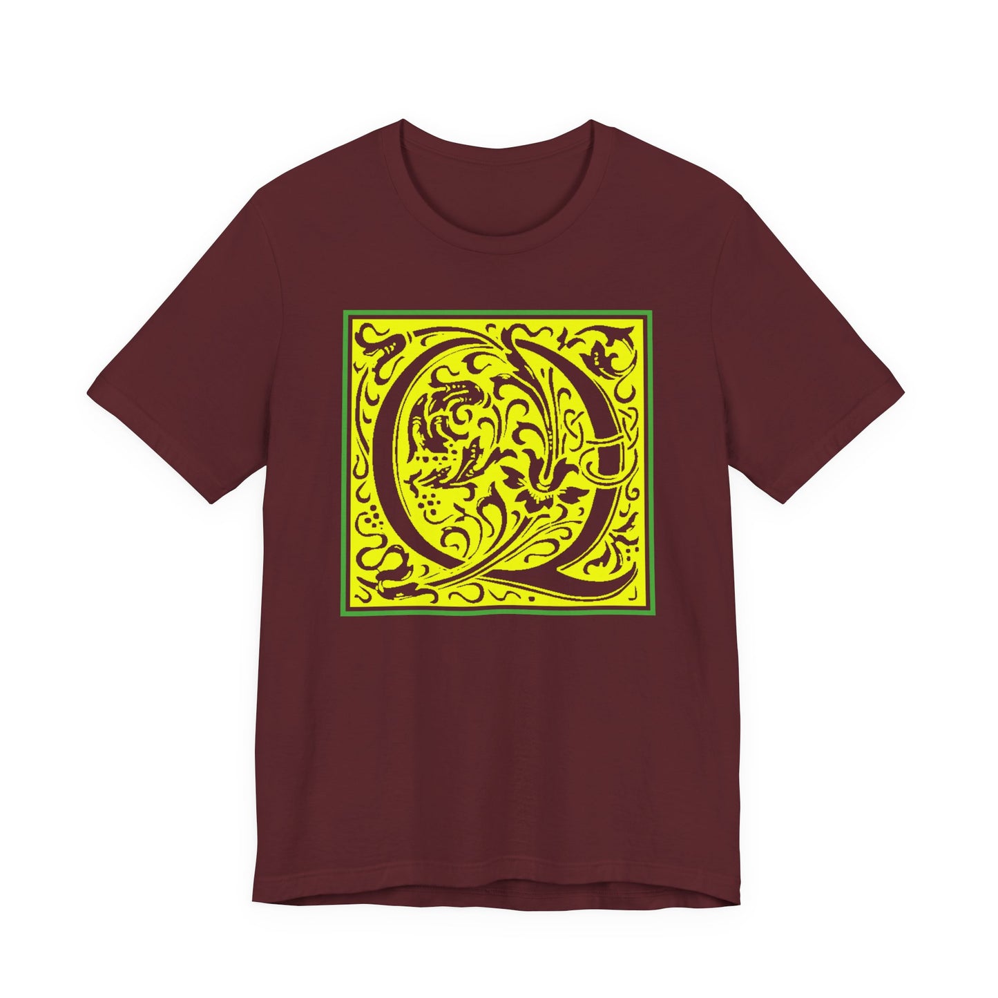 Q Scroll Yellow T-Shirt Short Sleeve
