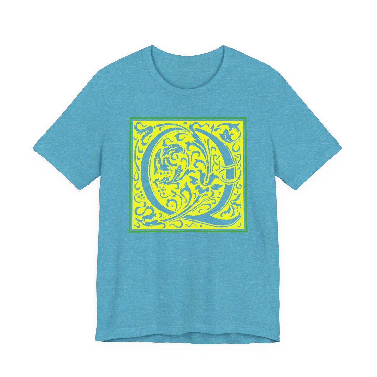 Q Scroll Yellow T-Shirt Short Sleeve