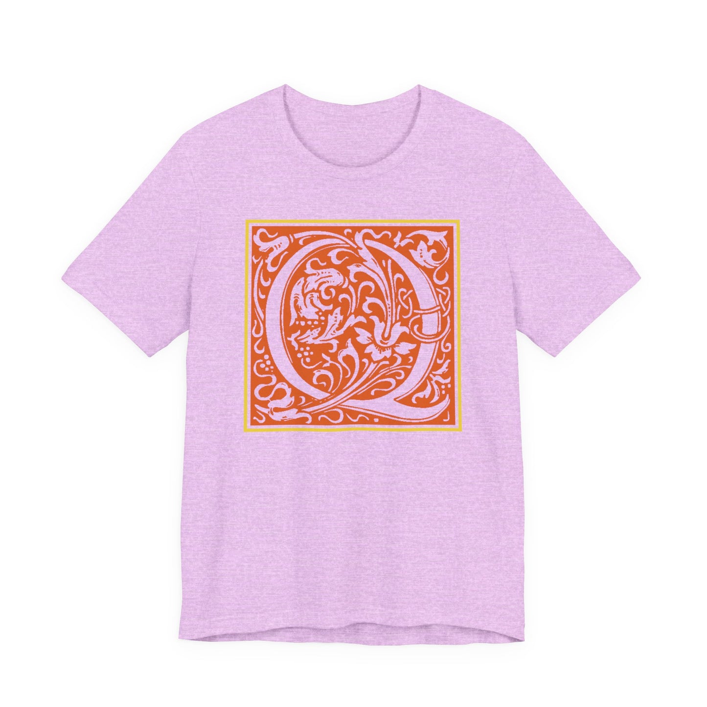 Q Scroll Orange T-Shirt Short Sleeve