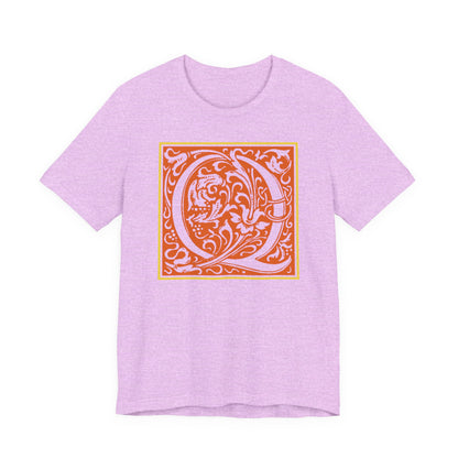 Q Scroll Orange T-Shirt Short Sleeve
